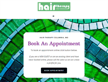 Tablet Screenshot of hairtherapythesalon.com